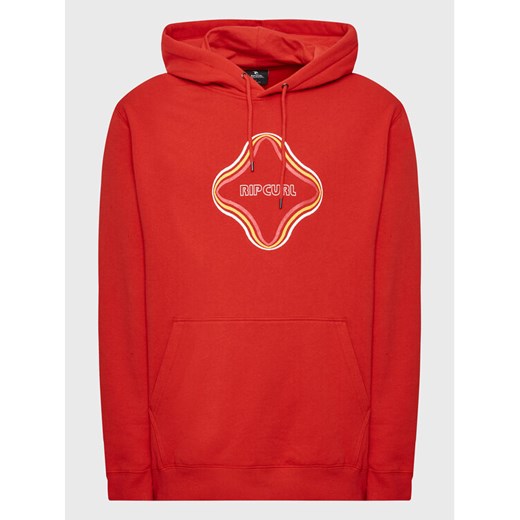 Rip Curl Bluza Surf Revival Vibrations 008MFL Czerwony Regular Fit ze sklepu MODIVO w kategorii Bluzy męskie - zdjęcie 182598192