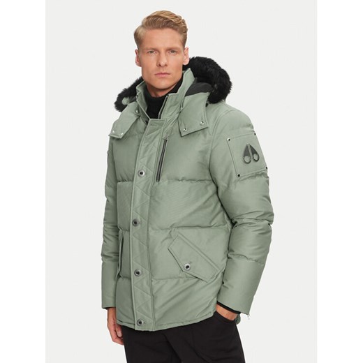 Moose Knuckles Kurtka puchowa Original 3Q Neoshear M32MJ128SX Zielony Slim Fit ze sklepu MODIVO w kategorii Kurtki męskie - zdjęcie 182598252