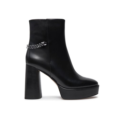 MICHAEL Michael Kors Botki Carlisle Leather Platform Boot 40F4CLME1L Czarny ze sklepu MODIVO w kategorii Botki - zdjęcie 182598260