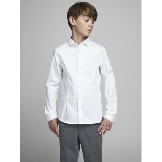 Jack&Jones Junior Koszula Parma 12151620 Biały Regular Fit ze sklepu MODIVO w kategorii Koszule chłopięce - zdjęcie 182598282