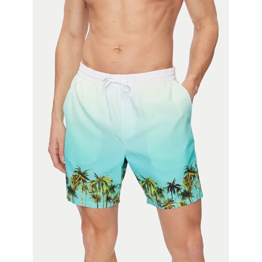 Guess Szorty kąpielowe F4GT18 WG2A2 Niebieski Regular Fit ze sklepu MODIVO w kategorii Kąpielówki - zdjęcie 182598314