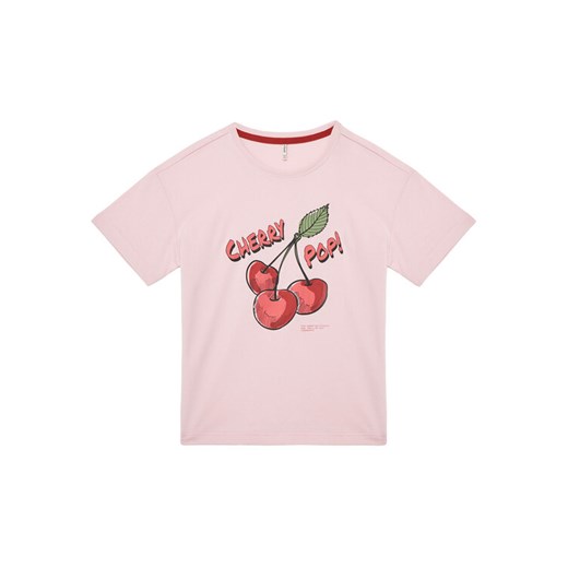 Kids ONLY T-Shirt Charlotte 15354278 Różowy Loose Fit ze sklepu MODIVO w kategorii Bluzki dziewczęce - zdjęcie 182598333
