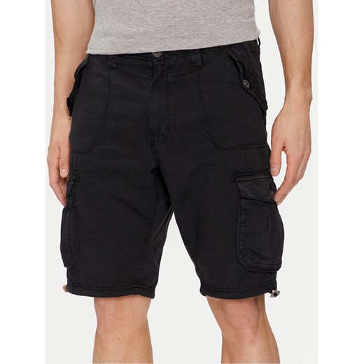 Brave Soul Szorty materiałowe MSRT-GEORGEBLK Czarny Straight Fit ze sklepu MODIVO w kategorii Spodenki męskie - zdjęcie 182598352