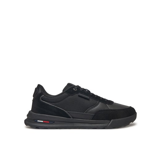Tommy Hilfiger Sneakersy Retro Runner Mix Rwb FM0FM05371 Czarny ze sklepu MODIVO w kategorii Buty sportowe męskie - zdjęcie 182598362