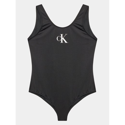 Calvin Klein Swimwear Strój kąpielowy KY0KY00033 Czarny ze sklepu MODIVO w kategorii Stroje kąpielowe - zdjęcie 182598380