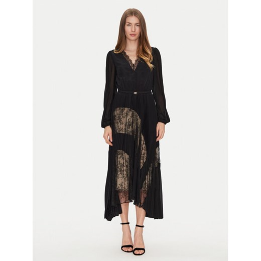 TWINSET Sukienka codzienna 251TP2780 Czarny Loose Fit ze sklepu MODIVO w kategorii Sukienki - zdjęcie 182598381