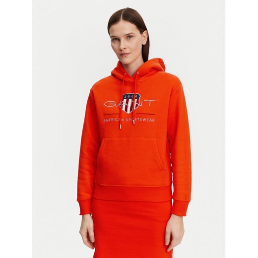 Gant Bluza Archive Shield 4200276 Pomarańczowy Regular Fit ze sklepu MODIVO w kategorii Bluzy damskie - zdjęcie 182598383