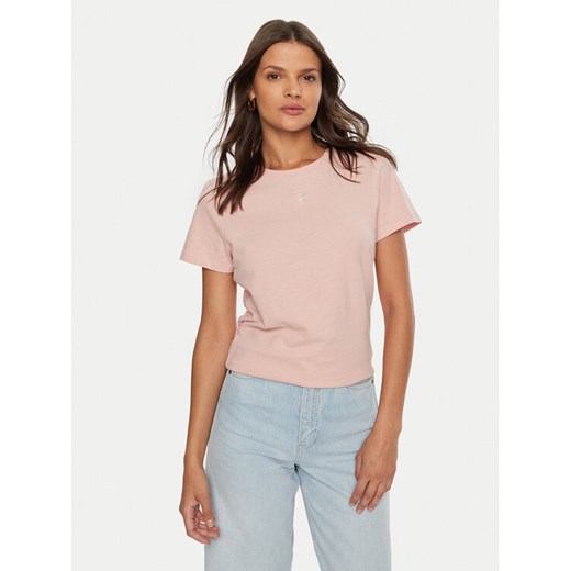 Guess T-Shirt W4BI13 KCJI0 Różowy Regular Fit ze sklepu MODIVO w kategorii Bluzki damskie - zdjęcie 182598392