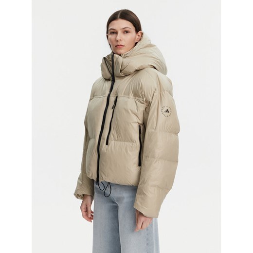 adidas by Stella McCartney Kurtka zimowa Stella McCartney Winter JI5198 Beżowy Loose Fit ze sklepu MODIVO w kategorii Kurtki damskie - zdjęcie 182598430