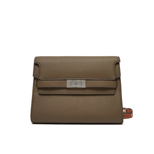 Tory Burch Torebka Lee Radziwill Pebbled Shoulder Bag 158723 Zielony ze sklepu MODIVO w kategorii Torebki damskie - zdjęcie 182598474