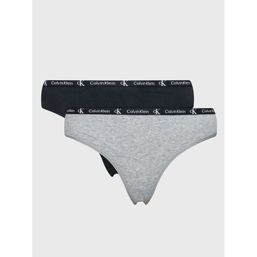 Calvin Klein Underwear Komplet 2 par stringów 000QD3990E Kolorowy ze sklepu MODIVO w kategorii Majtki damskie - zdjęcie 182598491