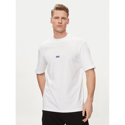 Hugo T-Shirt Nieros 50509991 Biały Regular Fit ze sklepu MODIVO w kategorii T-shirty męskie - zdjęcie 182598603