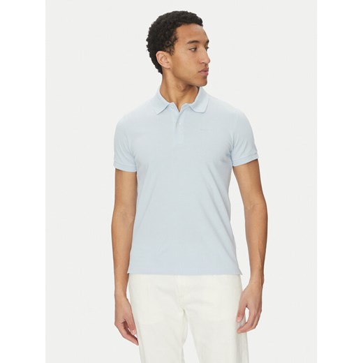 Geox Polo M5511B T3240 F4508 Błękitny Regular Fit ze sklepu MODIVO w kategorii T-shirty męskie - zdjęcie 182598650