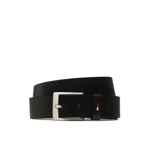 Tommy Hilfiger Pasek Męski Adan 3.5 Embossed AM0AM11229 Czarny ze sklepu MODIVO w kategorii Paski męskie - zdjęcie 182598693