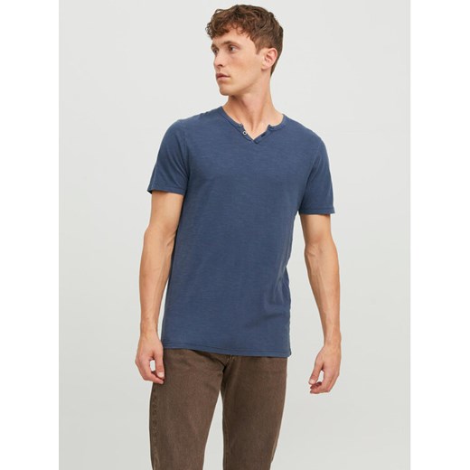 Jack&Jones T-Shirt Split 12164972 Granatowy Standard Fit ze sklepu MODIVO w kategorii T-shirty męskie - zdjęcie 182598711