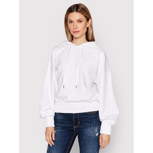 Guess Bluza W2YQ05 KB932 Biały Relaxed Fit ze sklepu MODIVO w kategorii Bluzy damskie - zdjęcie 182598712