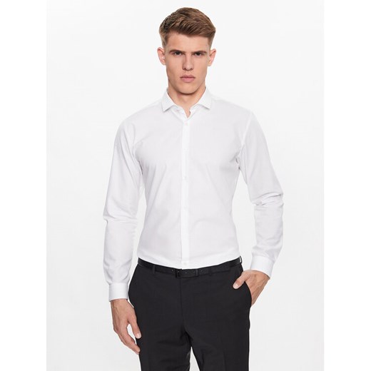 Hugo Koszula Erondo 50389769 Biały Extra Slim Fit ze sklepu MODIVO w kategorii Koszule męskie - zdjęcie 182598821