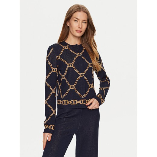 TWINSET Kardigan 241TP3522 Granatowy Straight Fit ze sklepu MODIVO w kategorii Swetry damskie - zdjęcie 182598823