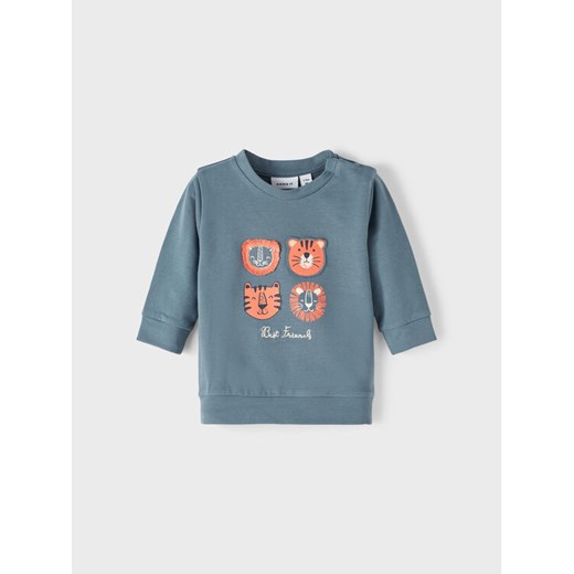 NAME IT Bluza 13215627 Szary Regular Fit ze sklepu MODIVO w kategorii Bluzy i swetry - zdjęcie 182598924