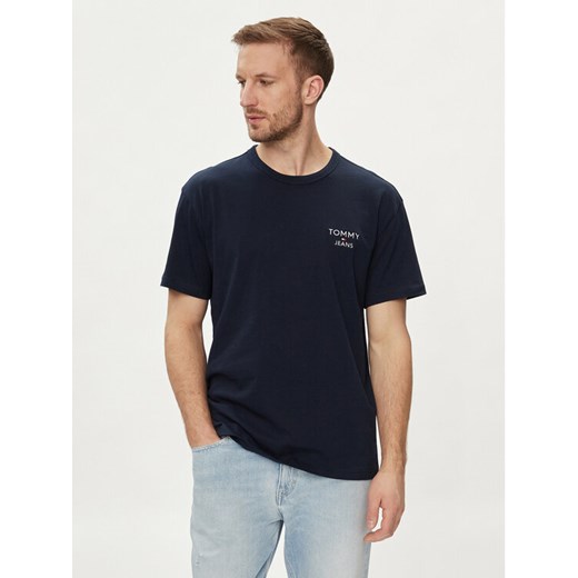 Tommy Jeans T-Shirt DM0DM18872 Granatowy Regular Fit ze sklepu MODIVO w kategorii T-shirty męskie - zdjęcie 182598944