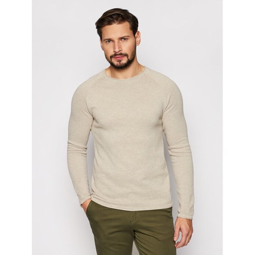 Jack&Jones Sweter Hill 12157321 Beżowy Regular Fit ze sklepu MODIVO w kategorii Swetry męskie - zdjęcie 182598994