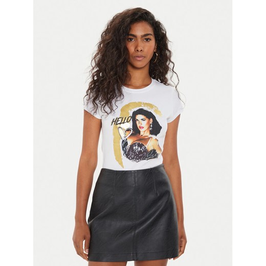 Guess T-Shirt W4YI67 K49A1 Biały Regular Fit ze sklepu MODIVO w kategorii Bluzki damskie - zdjęcie 182599042