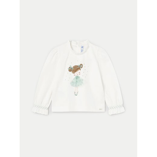 Mayoral Bluzka 2048 Écru Regular Fit ze sklepu MODIVO w kategorii Bluzy i swetry - zdjęcie 182599101