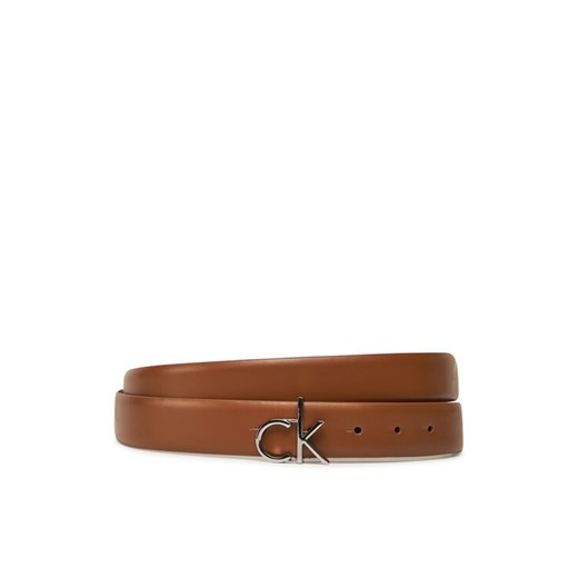 Calvin Klein Pasek Damski Ck Buckle Belt 3.0_Smooth K60K613156 Brązowy ze sklepu MODIVO w kategorii Paski damskie - zdjęcie 182599111