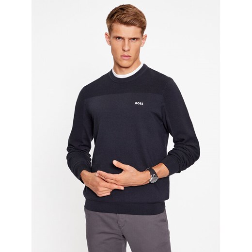 Boss Sweter Momentum-X_Cn 50498559 Granatowy Regular Fit M MODIVO