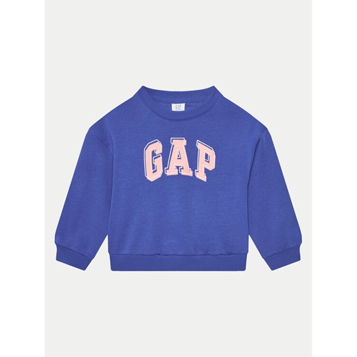 Gap Bluza 746173-01 Niebieski Relaxed Fit ze sklepu MODIVO w kategorii Bluzy chłopięce - zdjęcie 182599181
