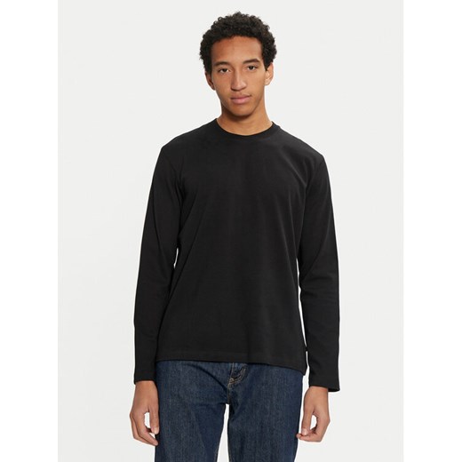 Sisley Longsleeve 3B7SS1045 Czarny Regular Fit ze sklepu MODIVO w kategorii T-shirty męskie - zdjęcie 182599184