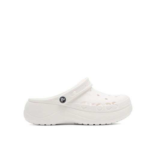 Crocs Klapki BAYA PLATFORM CLOG 208186-100 Écru ze sklepu MODIVO w kategorii Klapki damskie - zdjęcie 182599231