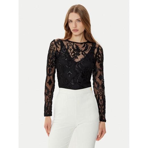Morgan Bluzka 242-TENDRE Czarny Slim Fit ze sklepu MODIVO w kategorii Bluzki damskie - zdjęcie 182599273