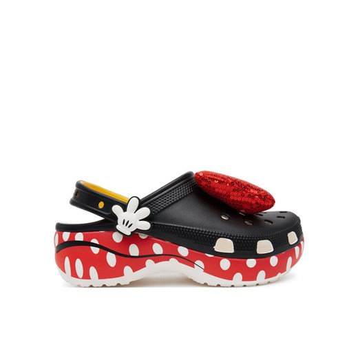 Crocs Klapki Minnie Cls Platform Clg W 209896 Czarny ze sklepu MODIVO w kategorii Klapki damskie - zdjęcie 182599403
