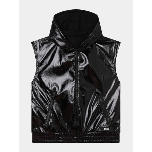 DKNY Kamizelka D36685 S Czarny Regular Fit ze sklepu MODIVO w kategorii Kamizelki dziewczęce - zdjęcie 182599501