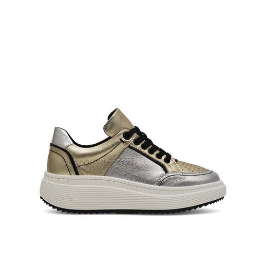 Eva Minge Sneakersy VANESSA-0481 Srebrny ze sklepu MODIVO w kategorii Buty sportowe damskie - zdjęcie 182599534