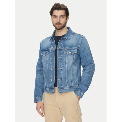 Tommy Jeans Kurtka jeansowa Ryan DM0DM21860 Niebieski Regular Fit ze sklepu MODIVO w kategorii Kurtki męskie - zdjęcie 182599594