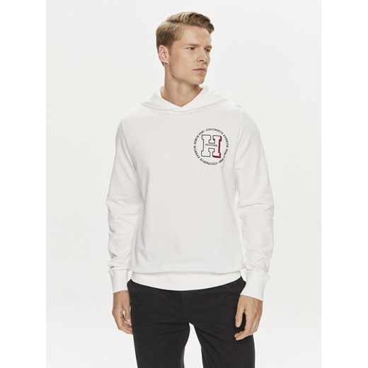 Tommy Hilfiger Bluza MW0MW34383 Biały Regular Fit ze sklepu MODIVO w kategorii Bluzy męskie - zdjęcie 182599622