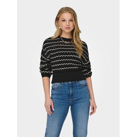 ONLY Sweter Asa 15310527 Czarny Regular Fit ze sklepu MODIVO w kategorii Swetry damskie - zdjęcie 182599623