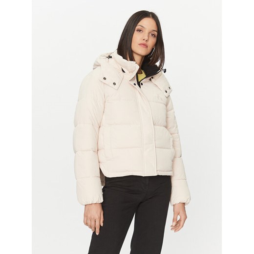 Calvin Klein Jeans Kurtka zimowa J20J221377 Écru Regular Fit ze sklepu MODIVO w kategorii Kurtki damskie - zdjęcie 182599662