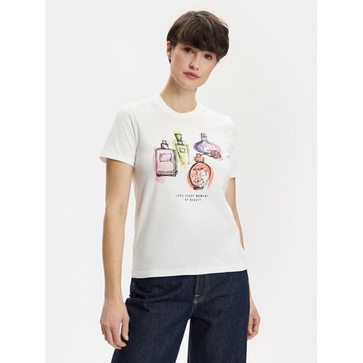 ONLY T-Shirt Pretty 15316596 Biały Regular Fit ze sklepu MODIVO w kategorii Bluzki damskie - zdjęcie 182599692