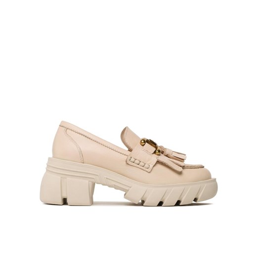 Badura Loafersy PALMI-23SS11171 Beżowy ze sklepu MODIVO w kategorii Półbuty damskie - zdjęcie 182599742