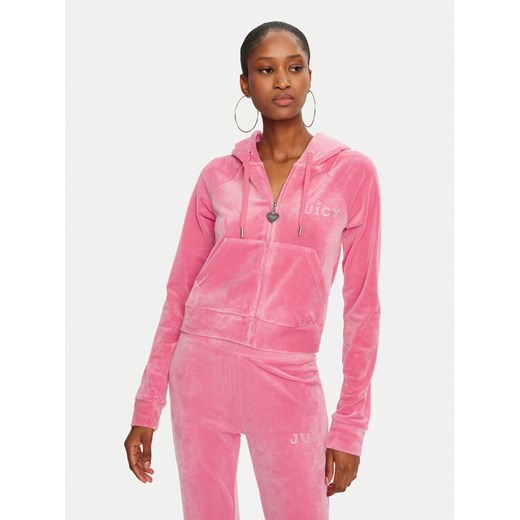 Juicy Couture Bluza Regal Madison JCBAS224828 Różowy Slim Fit Juicy Couture L MODIVO