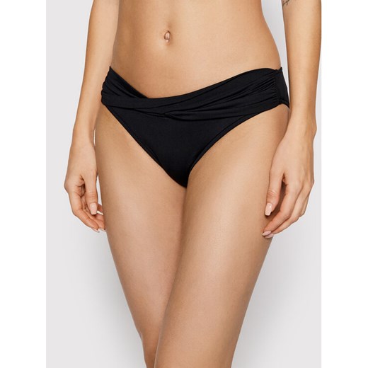 Seafolly Dół od bikini Twist Band 44320-942 Czarny ze sklepu MODIVO w kategorii Stroje kąpielowe - zdjęcie 182599944