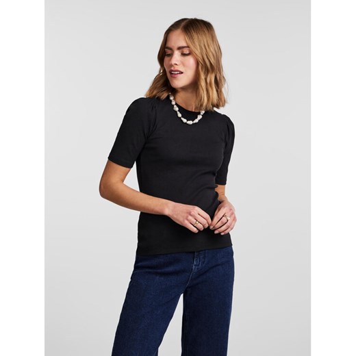 Pieces T-Shirt 17133700 Czarny Slim Fit ze sklepu MODIVO w kategorii Bluzki damskie - zdjęcie 182599952