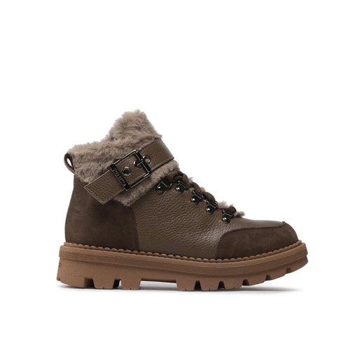 Pinko Botki Ortica AI 22-23 BLKS1 1H2131 A07H Brązowy ze sklepu MODIVO w kategorii Workery damskie - zdjęcie 182599970