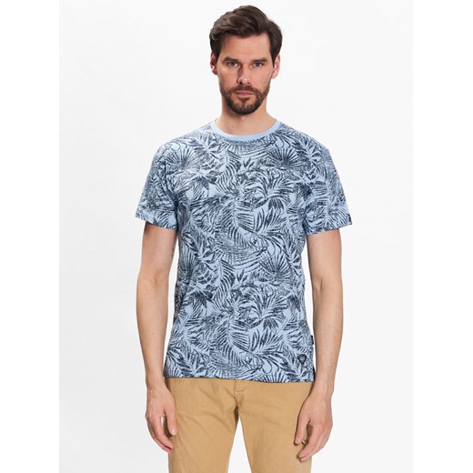 INDICODE T-Shirt Palme 40-935 Niebieski Regular Fit ze sklepu MODIVO w kategorii T-shirty męskie - zdjęcie 182599973
