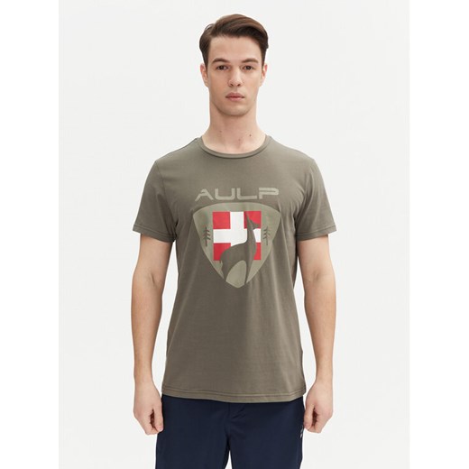 Aulp Kamizelka Mocco Khaki Slim Fit ze sklepu MODIVO w kategorii Kamizelki męskie - zdjęcie 182600000