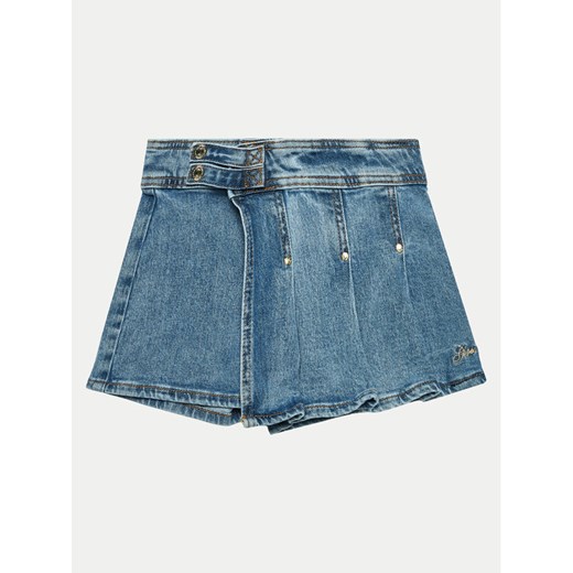 Guess Szorty jeansowe J4GD12 D4MS0 Niebieski Regular Fit ze sklepu MODIVO w kategorii Spodenki dziewczęce - zdjęcie 182600042