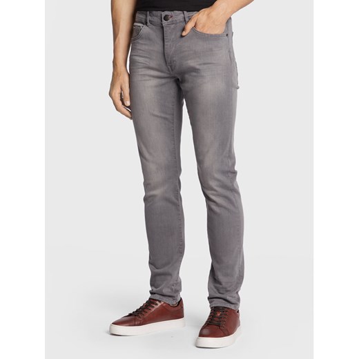 Petrol Industries Jeansy Seaham Classic 0014 Szary Slim Fit ze sklepu MODIVO w kategorii Jeansy męskie - zdjęcie 182600104